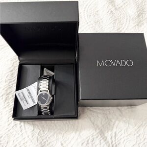 Movado Men's Black Dial Watch - 2100017 - One Size
